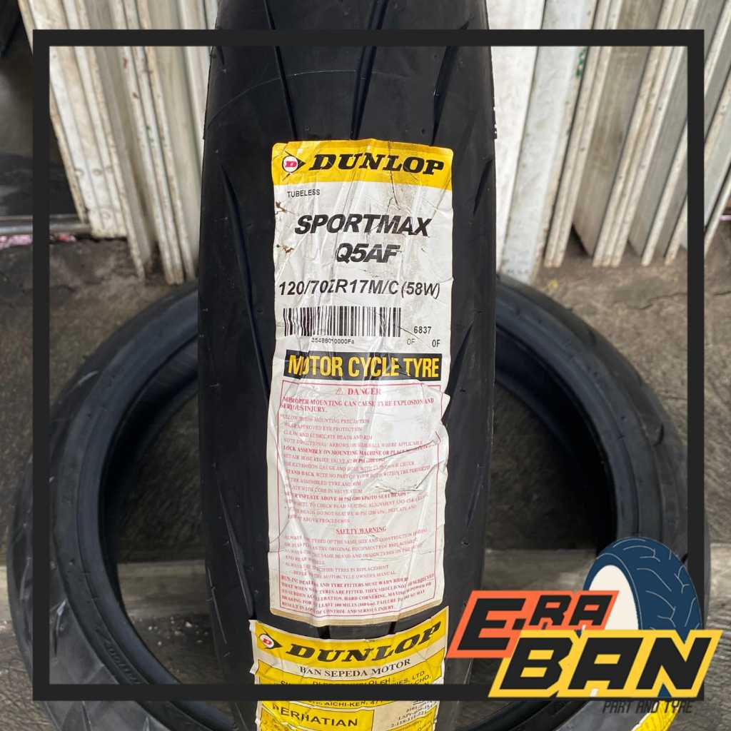 BAN LUAR DUNLOP SPORTMAX Q5A F 120 70 RING 17 TUBELESS