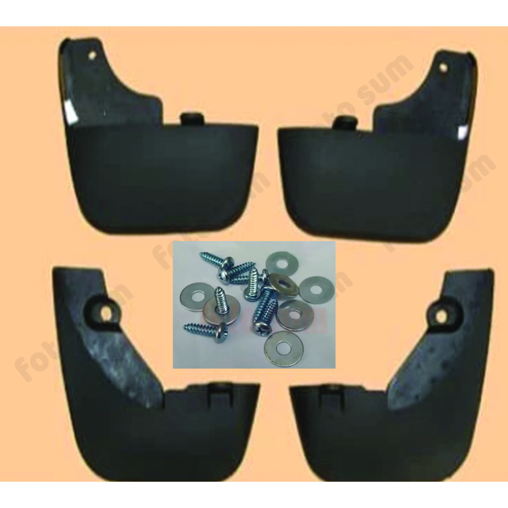 Mudguard Karpet lumpur mobil Rush Terios lama 2009 sampai 2012  satu set 4 pcs + baut