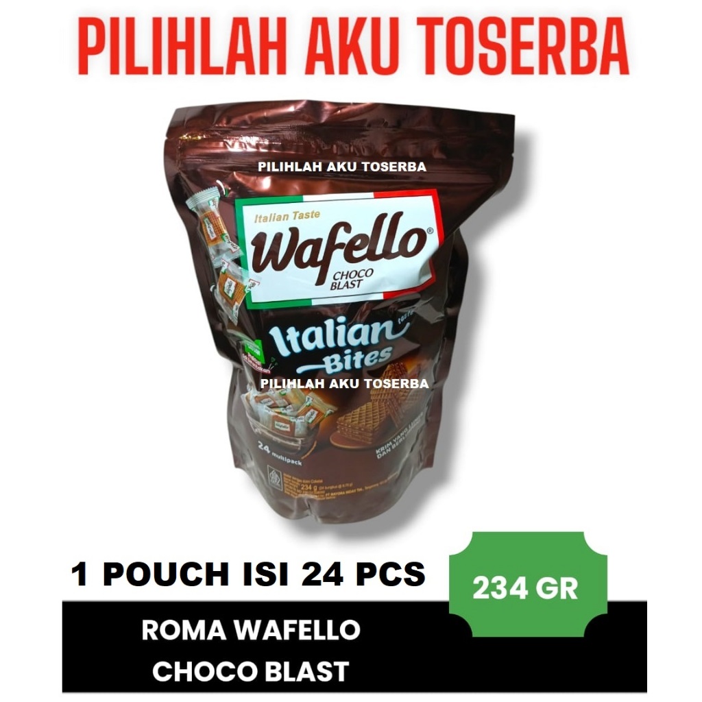 

Wafello BITES Choco Chocolate POUCH Big Pack - ( HARGA PER POUCH )