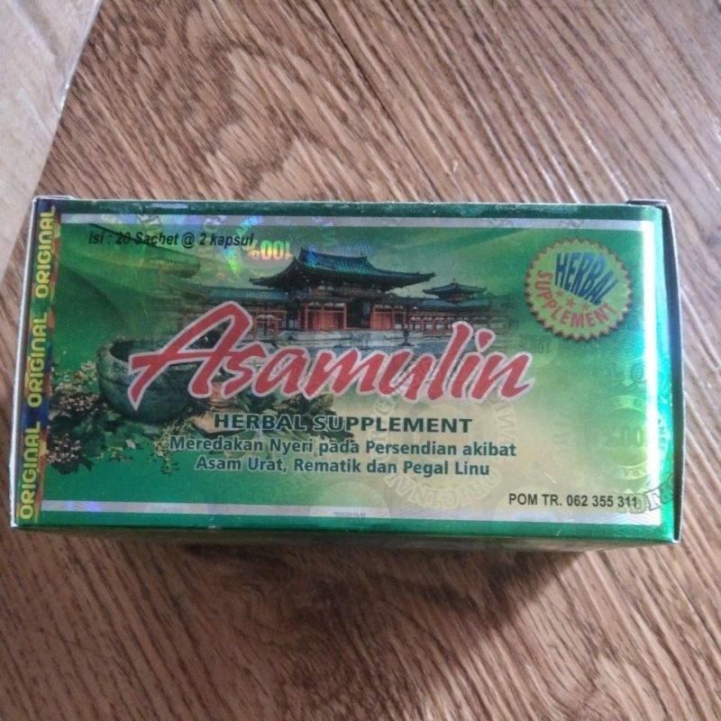 

herbal suplemen asamulin ori kapsul isi 20@2kap