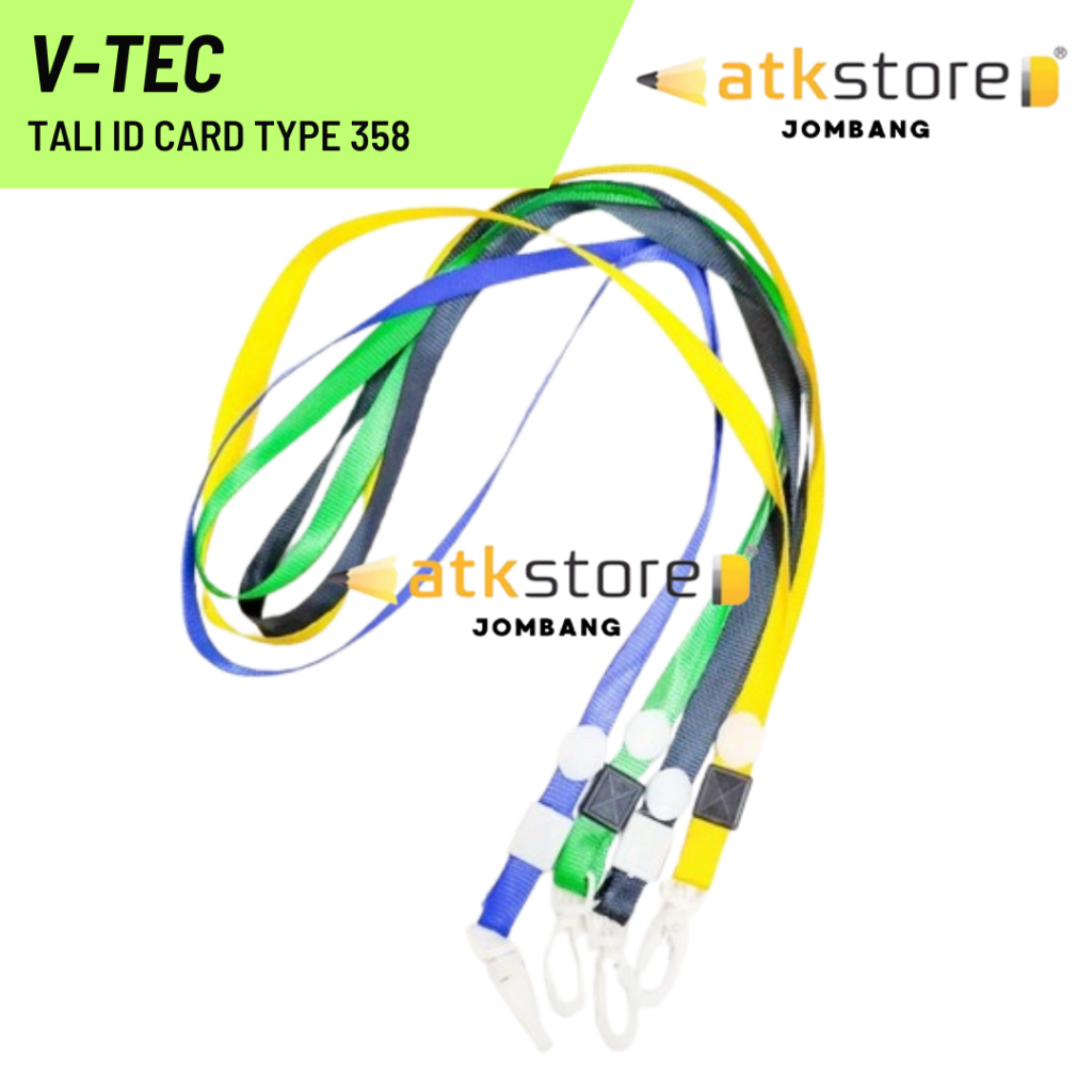 

V-TEC Lanyard Tali Gantungan Name Rag ID Card 358 / Tali ID Card / Lanyard Tali ID