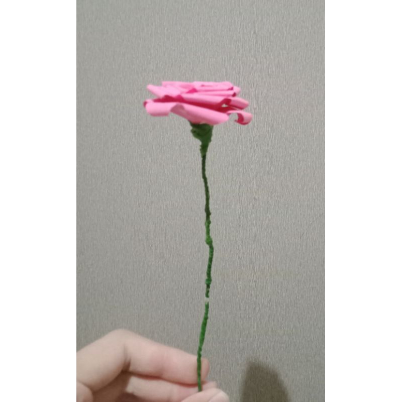 bunga mawar dari kertas origami