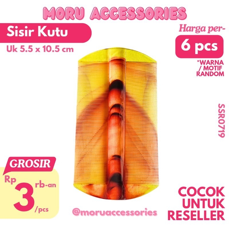 [ ISI 6 PCS ] SISIR KUTU PLASTIK (5.5 x 10.5 cm) WARNA BENING POLOS BAGUS MURAH GROSIR SOUVENIR