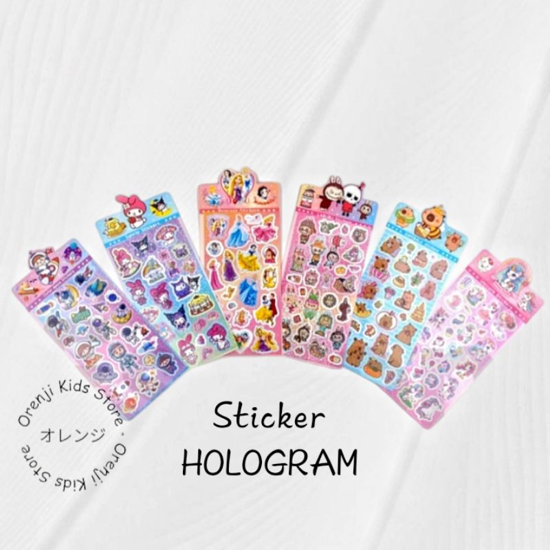 

Sticker Hologram karakter viral Lucu