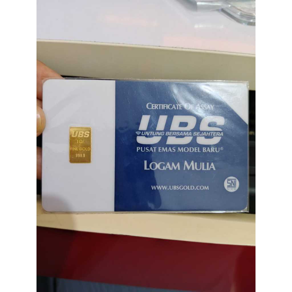 UBS GOLD LOGAM MULIA 1 GRAM 24K PRESS