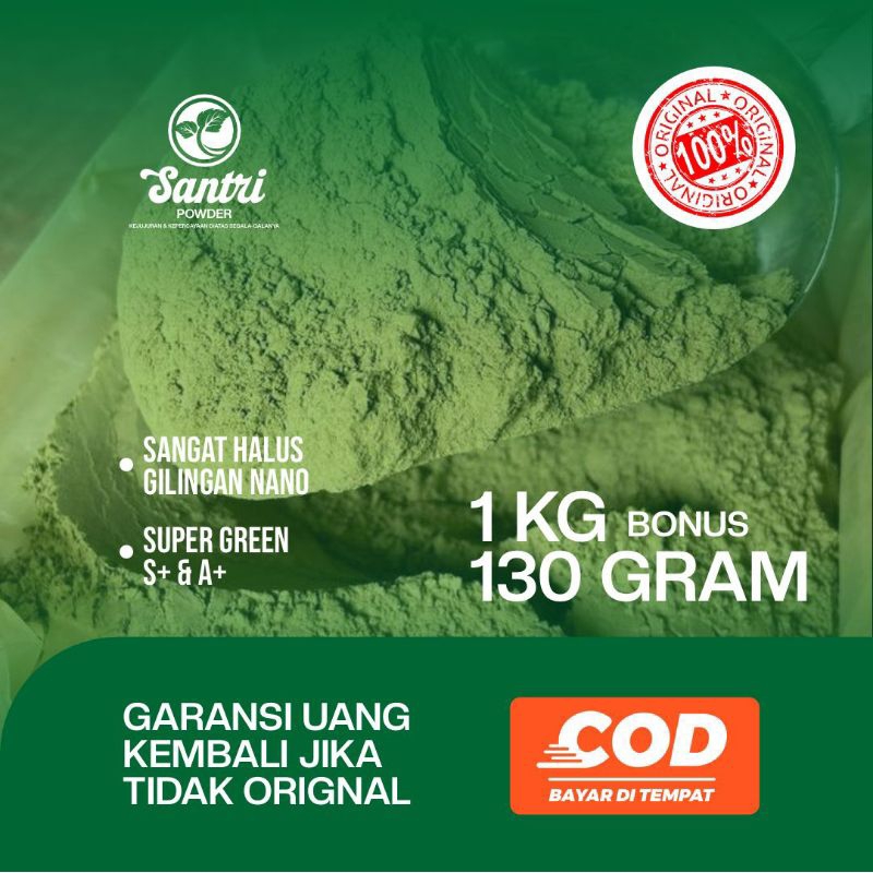 

Bubuk Hijau Daun Purlik Original 100% dari Kalimantan