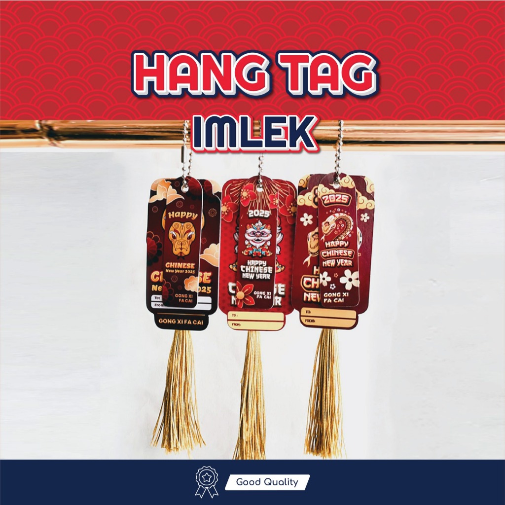 

Adiograf - 1 set Hang tag imlek / gong xi fa cai kualitas premium