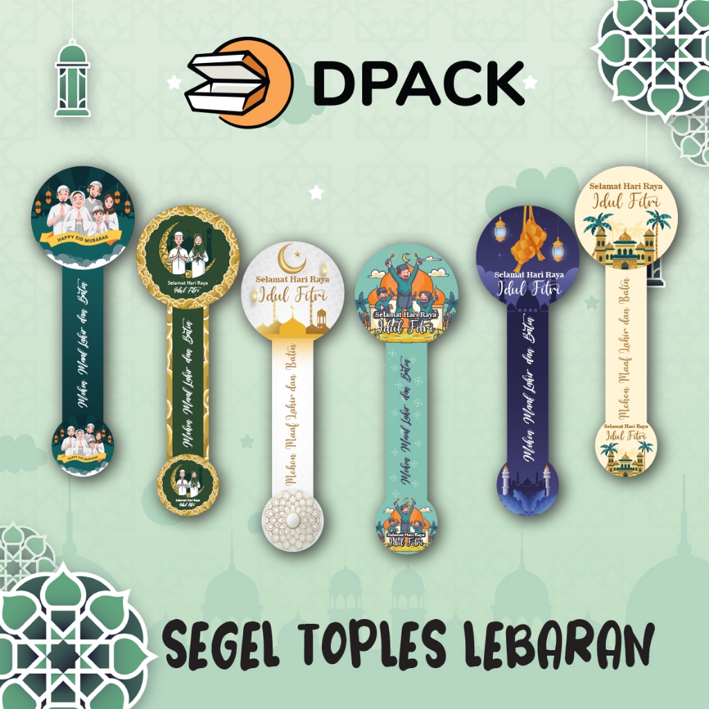 

Sticker Stoples / Sticker Segel / Sticker Hampers Lebaran idul fitri Perpack (Isi 10pcs)