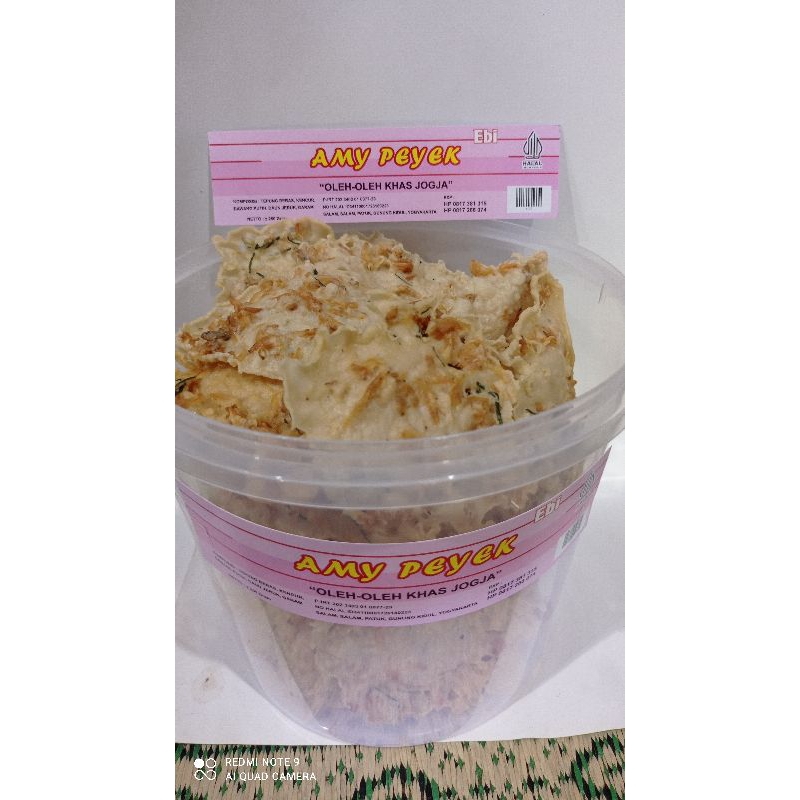 

PEYEK AMY - Rempeyek Semua Varian (Toples 5L) Peyek Kacang | Peyek Kedelai | Peyek Rebon/Ebi