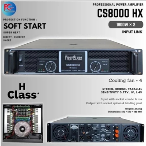 POWER AMPLI FIRSTCLASS CS8000 HX / CS 8000 HX
