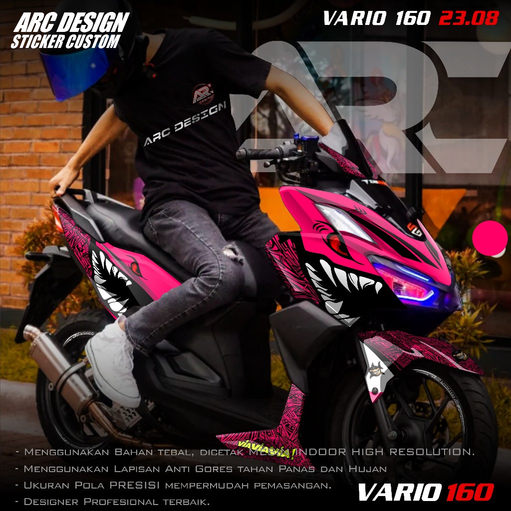 (COD PROMO) TERBARU Decal Sticker All New Honda Vario 160 2022 2023 2024 2025 Full body - Stiker Sko