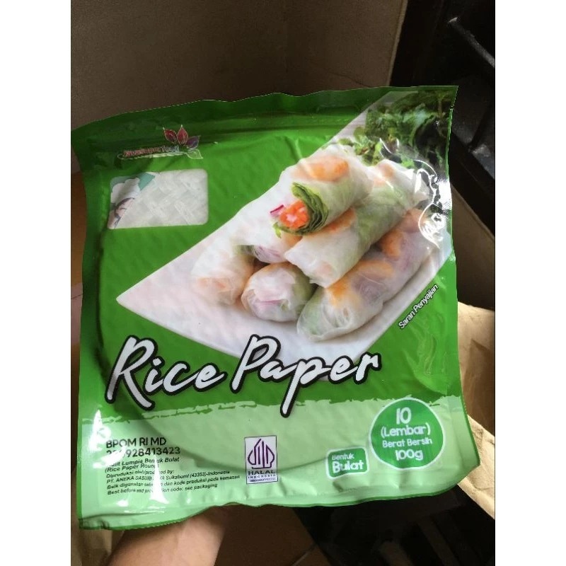 

RICE PAPER BULAT ISI 10 LEMBAR - RICE PAPER ROLL HALAL - JAVA RICE PAPER
