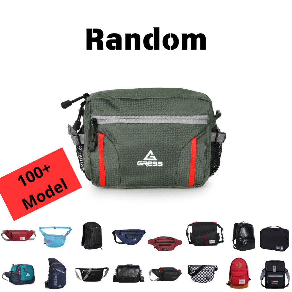 Zigzag - Tas Selempang Waistbag Random Pria Wanita