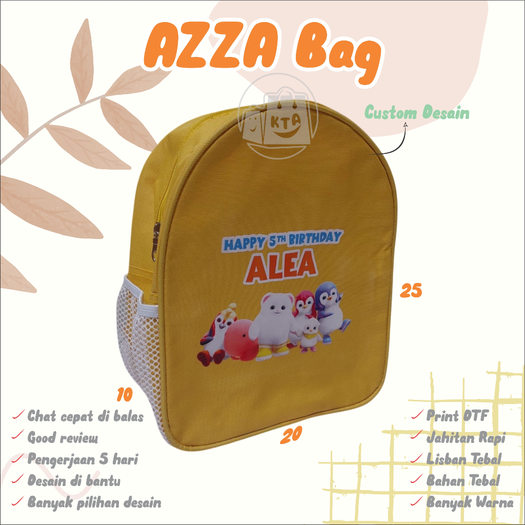 

❤️asemka77❤️TAS GOODIE BAG ULTAH RANSEL OVAL AZZA