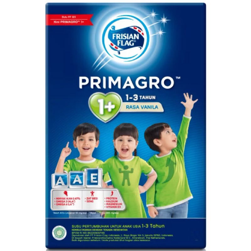 Frisian flag 123 primagro madu  vanila 750 gram