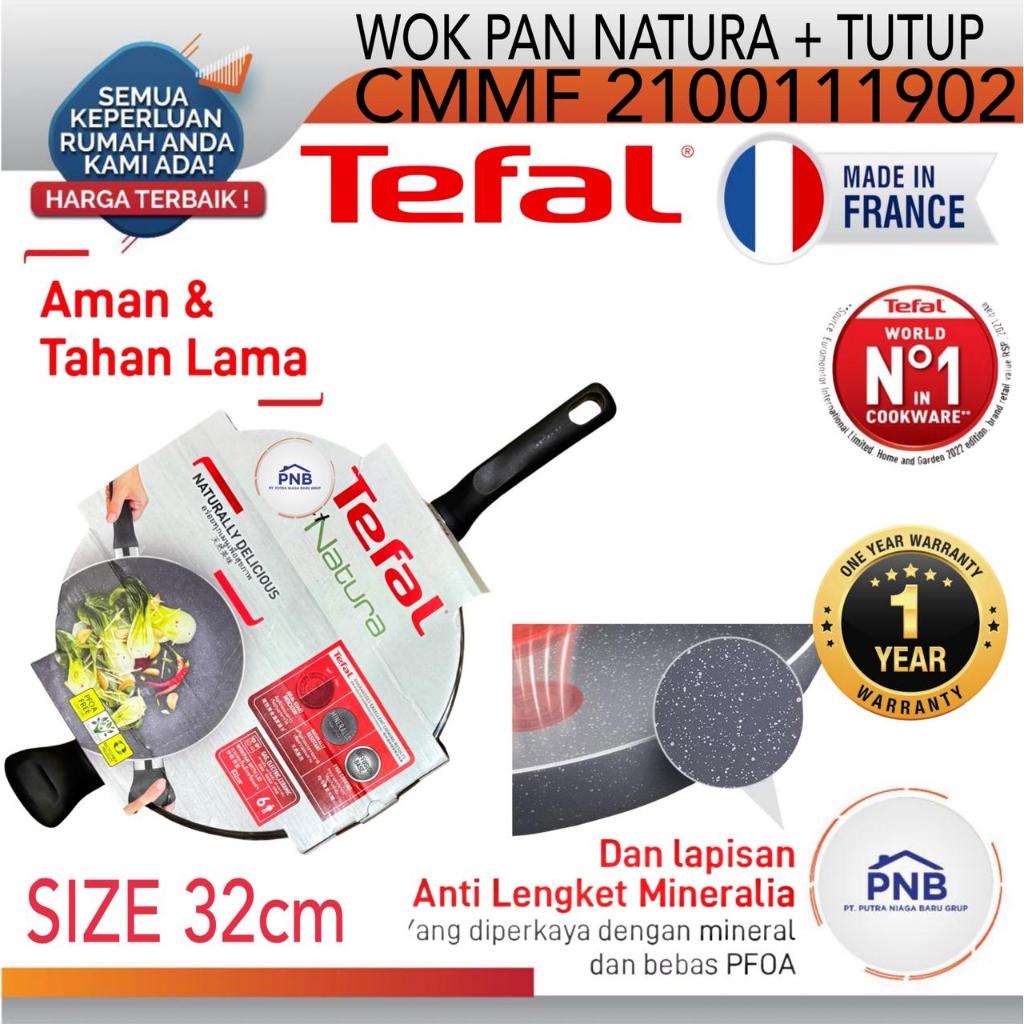 Tefal Natura Wokpan 32cm+ lid Panci Wajan