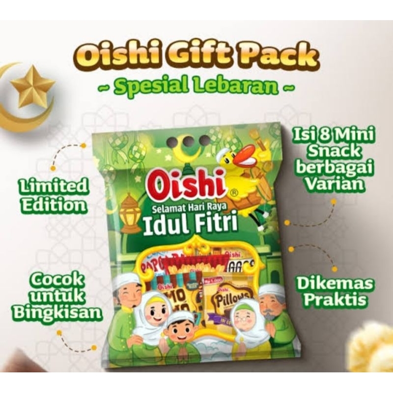 

OISHI PAKET LEBARAN ISI 8PCS / OISHI SELAMAT HARI RAYA IDUL FITRI