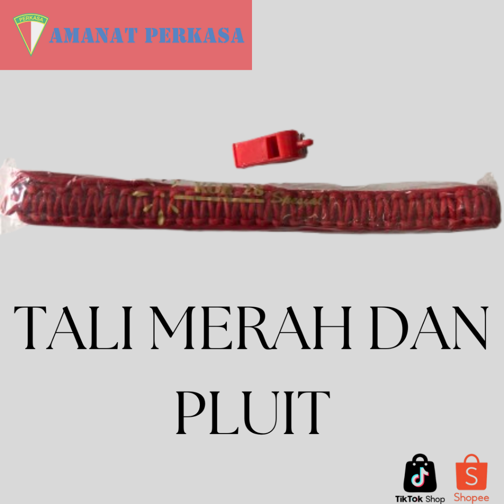 Amanat Perkasa-Tali Dan Pluit Merah Atribut Kokam