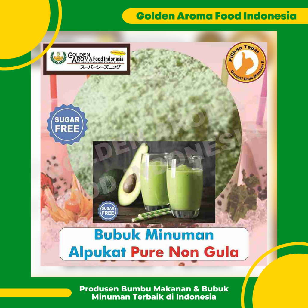 

Bubuk Minuman Buah Alpukat Pure Non Gula 1 Kg Avocado Drinking Powder No Sugar Tanpa Gula Bubble