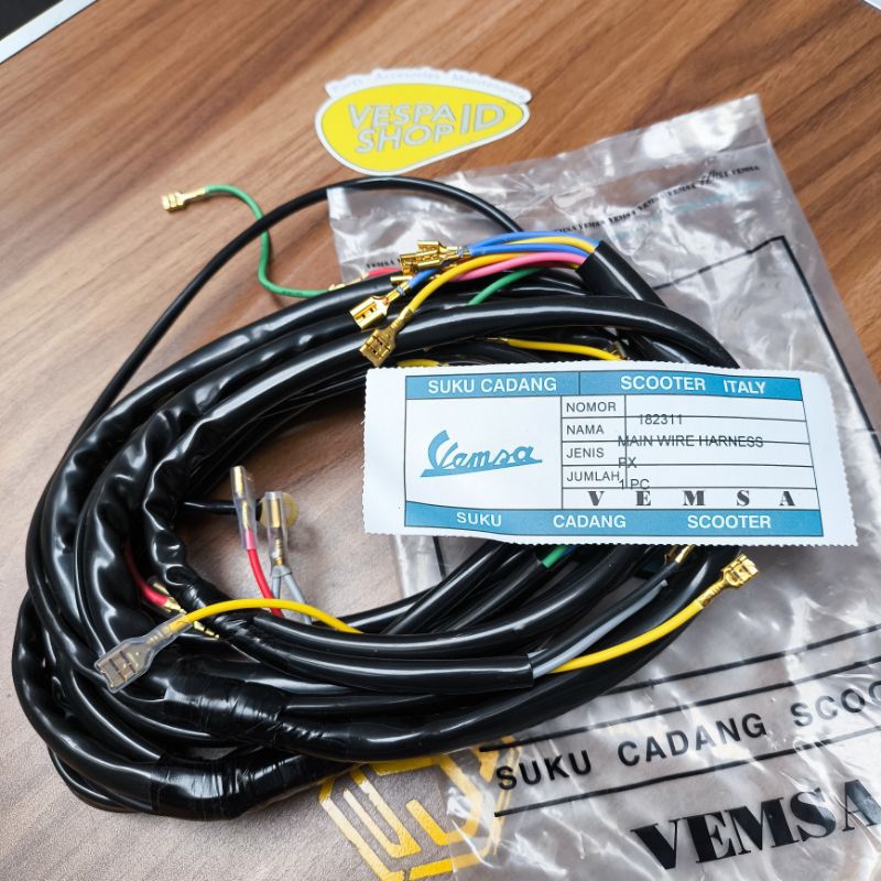 Kabel Body Bodi Listrik Vespa PX Ps Vemsa Taiwan Original