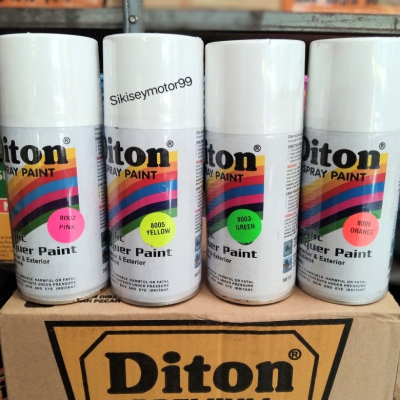 

DITON Spray Paint Acrylic Lacquer Paint 300 cc Warna Stabilo