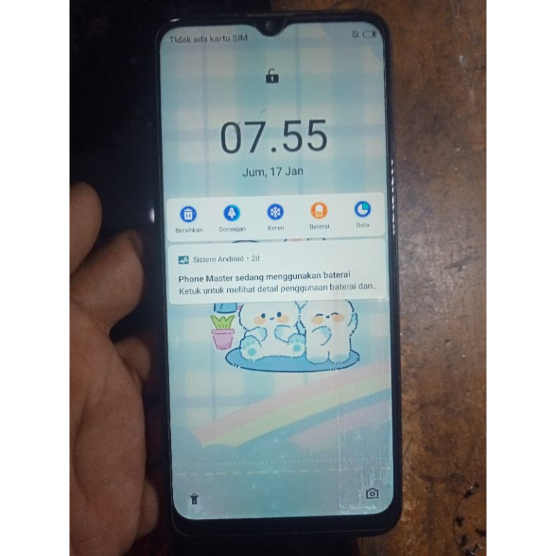 itel vision 1 pro minus lcd retak