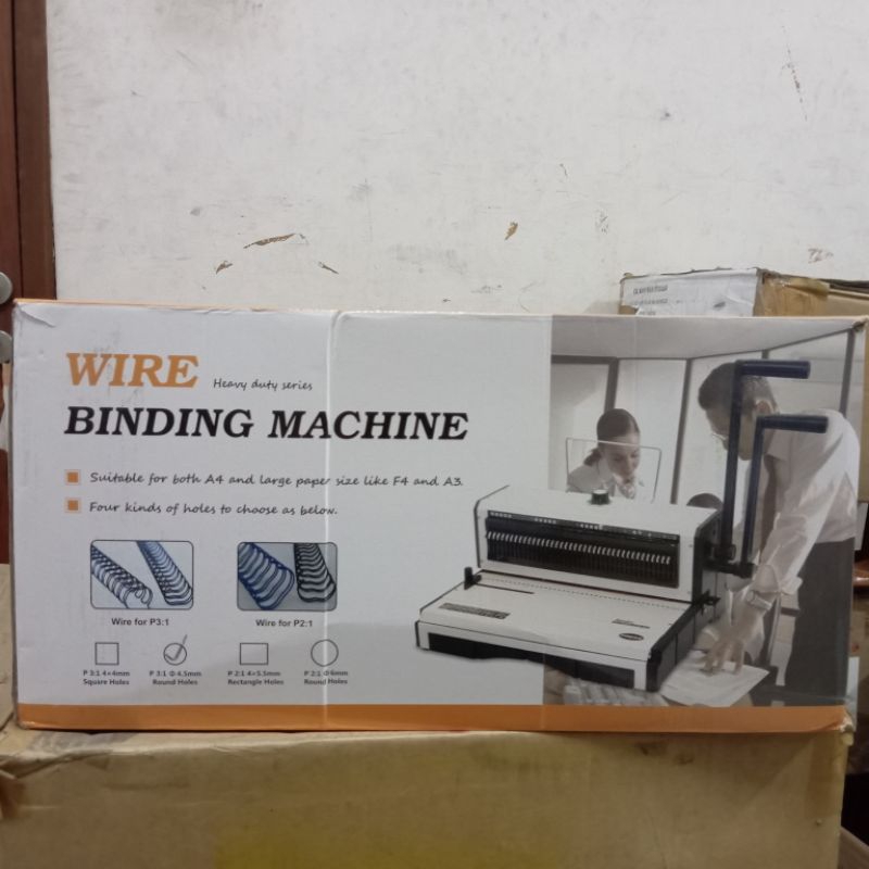 Mesin Jilid Spiral A3 / Wire Binding Machine / Mesin Jilid Kawat Spiral A3