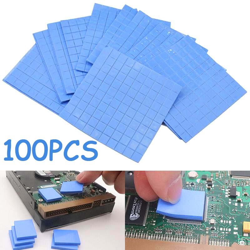 Thermal Pad 1mm Thermal Pad Cooler 10cm*10cm Thermal Pad Potong Silicone Cpu Gpu Processor Heatsink 