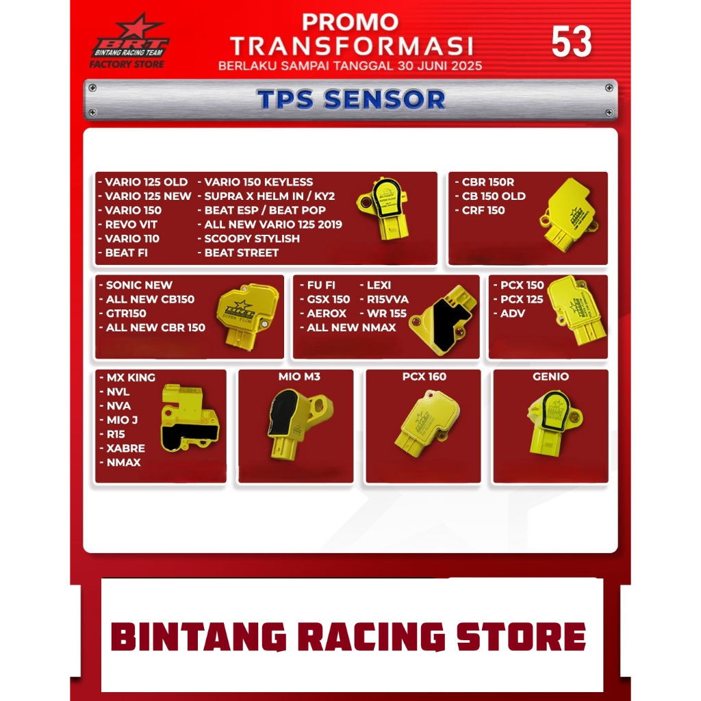 Sensor TPS BRT Yamaha MIO M3/FINO 125/XRIDE125
