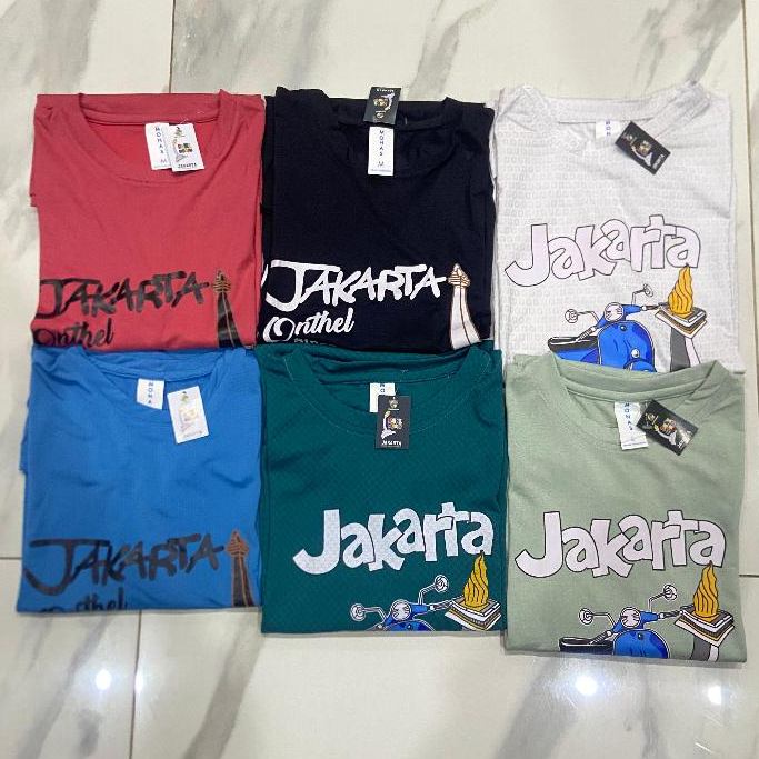 Kaos dewasa baju motif jakarta monas kaos souvenir jakarta atasan dewasa baju monas