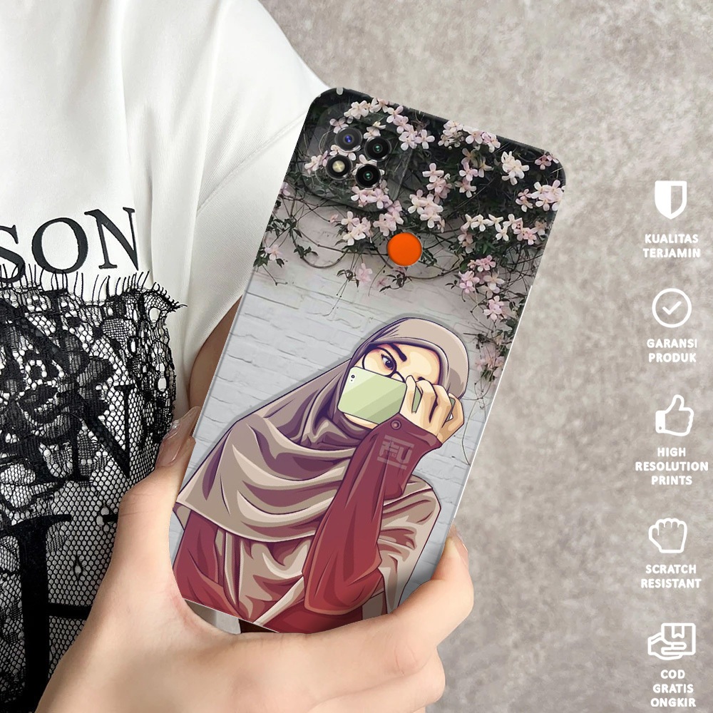Case Xiaomi Redmi 9C - Casing Hp Xiaomi Redmi 9C Motif Hijabers - Softcase Xiaomi Redmi 9C - Softcas