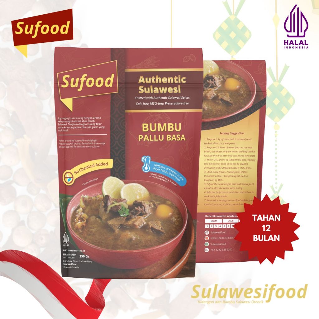 

Sulawesifood Sufood - Bumbu Pallu Basa 250gr