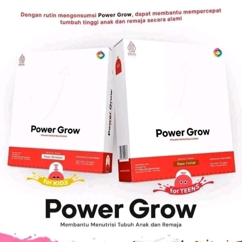 

Power Grow susu peninggi badan berkalsium dan nutrisi tinngi(isi 10 sachet)
