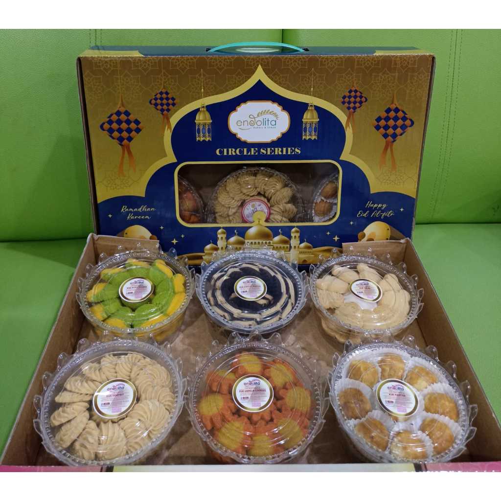 

PAKET KUE LEBARAN/HAMPERS/KUE KERING/ENDOLITA CIRCLE SERIES