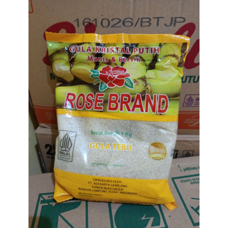 

Rose Brand Gula kristal putih dan manis