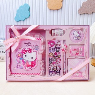 

Ay00! Hadiah anak set lengkap stationery gift set box sanrio kuromi cinnamoroll melody kado ultah