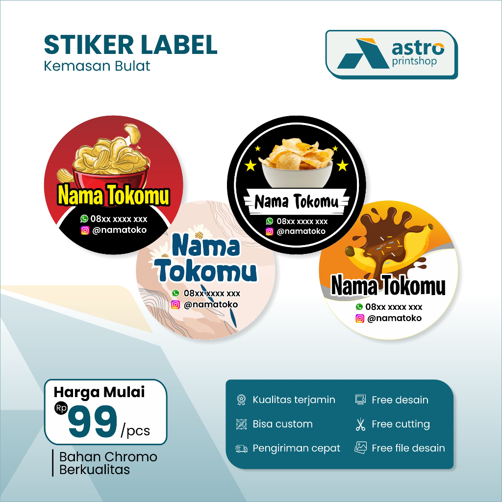 

STIKER LABEL | STIKER CUSTOM | STICKER BULAT | STICKER KEMASAN | STIKER PRODUK | SETIKER MAKANAN | SETIKER MINUMAN | STIKER BUKET | STIKER BOTOL | STIKER CROMO | STICKER A3 | STICKER CUTTING | STIKER KUE