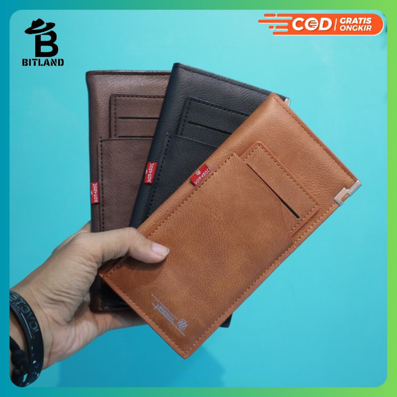 MORTEGA Dompet Lipat Panjang Pria | Dompet Mortega Kulit Sintetis-M-8604