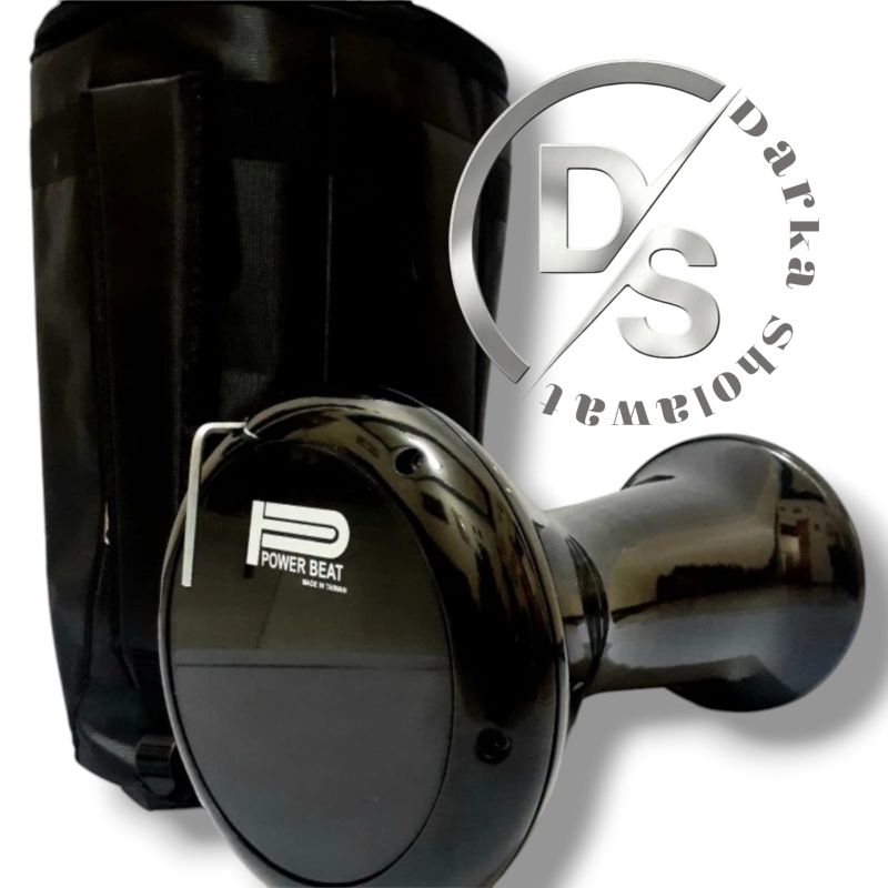 DARBUKA HITAM GILAP + TAS ( GRATIS KUNCI L)