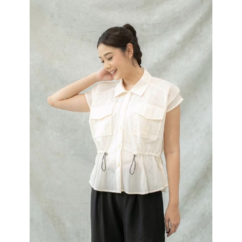 PRELOVED aumone mong shirt navy