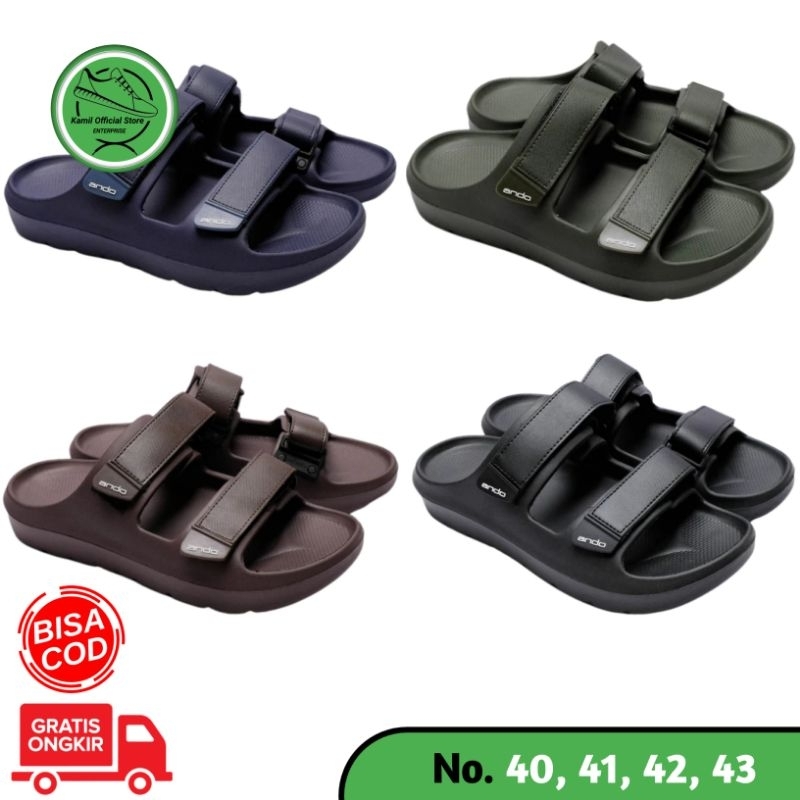 Sandal Ando Gemoy Slop Pria