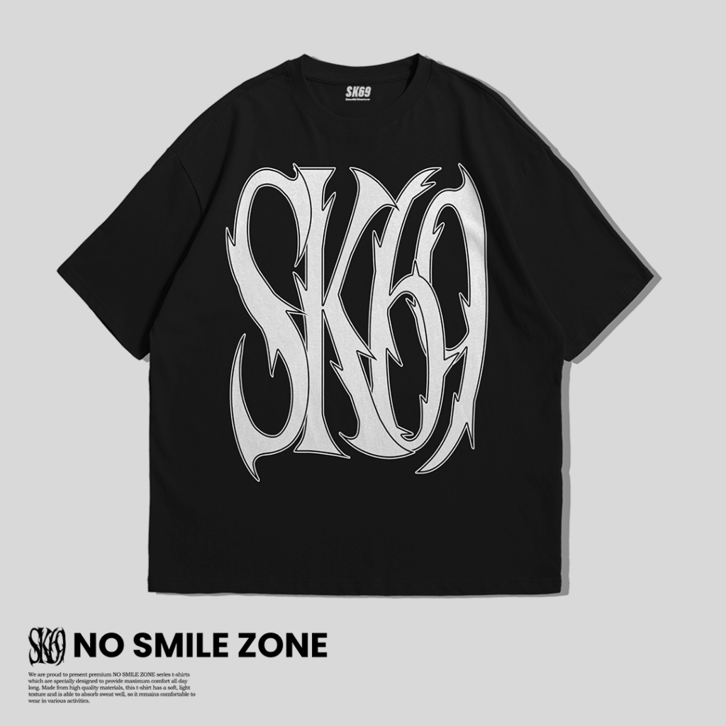 SK69 No Smile Zone Oversize T-shirt