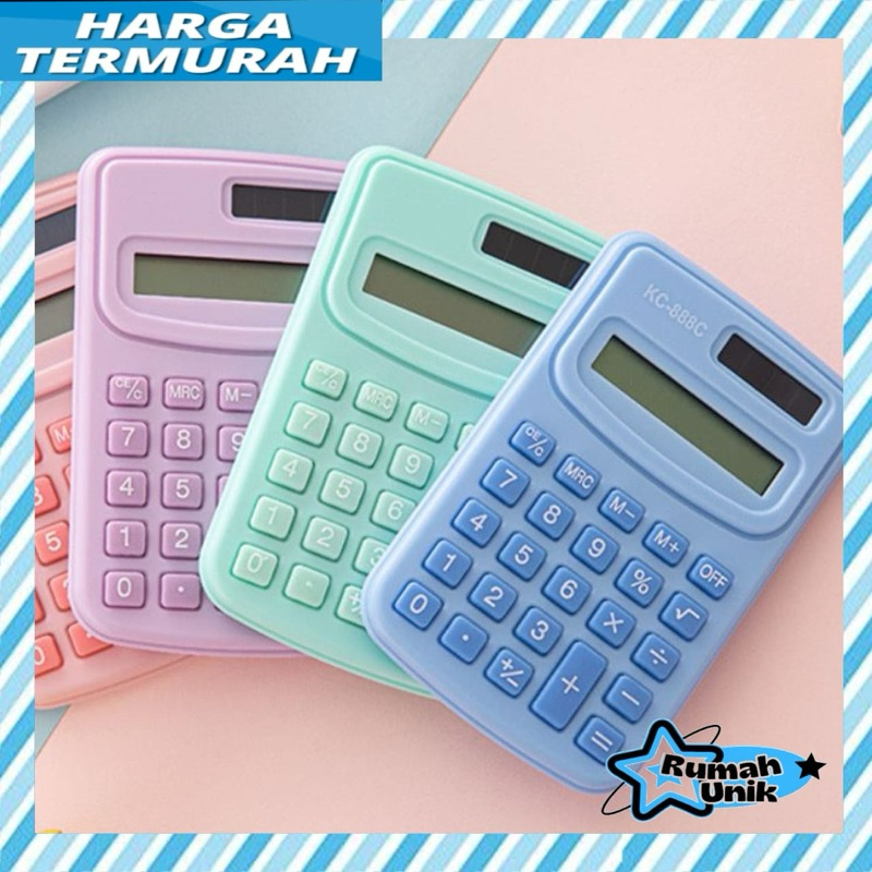 

Kalkulator Mini 8 Digit / Kalkulator Saku Macaroon / Kalkulator Saku 8 Digit Portable RUMAH_UNIK
