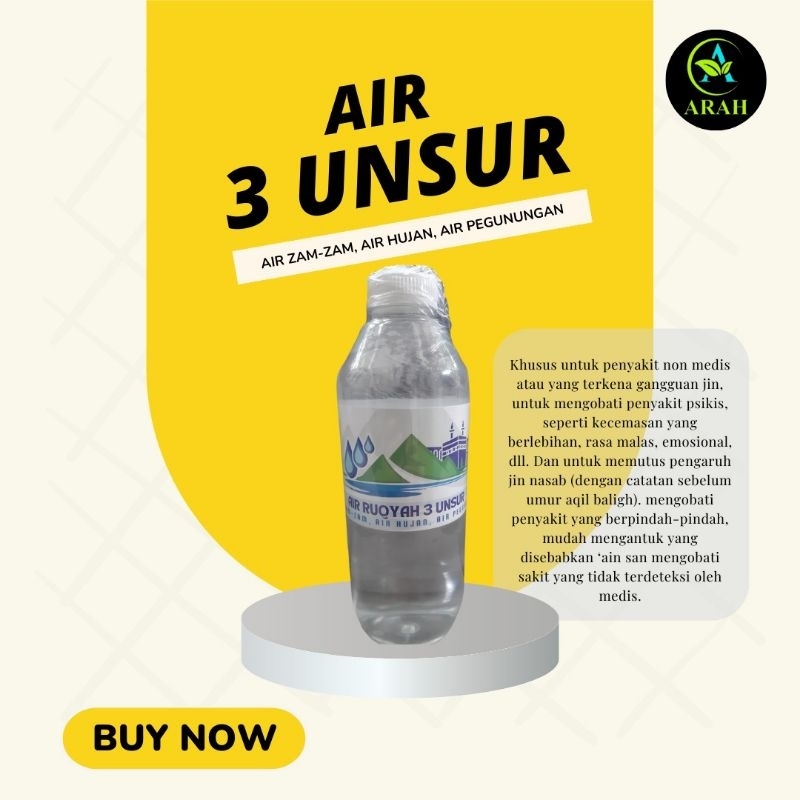 

Air 3 unsur produk original Herbal Arah