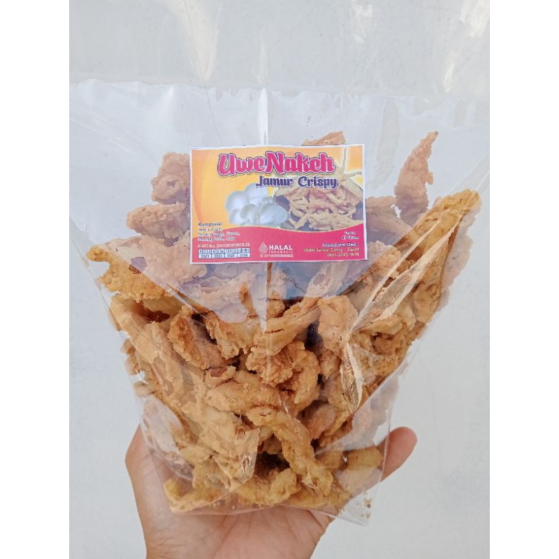 

Uwenakeh Jamur Crispy kemasan 250 gram.