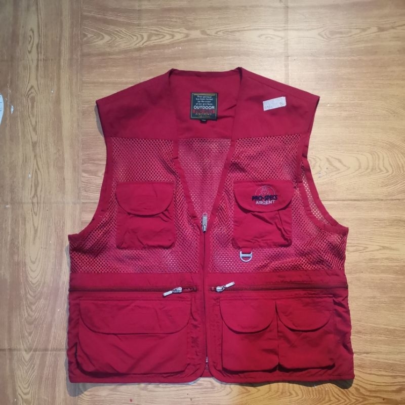 vest tactical rompi cargo 60k red series full kanvas premium