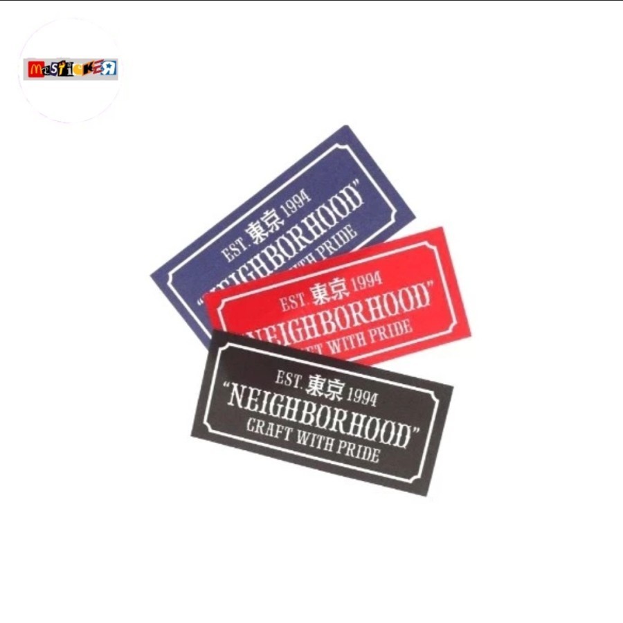 

sticker NEIGHBORHOOD Shibuya Tokyo craft with pride logo stiker