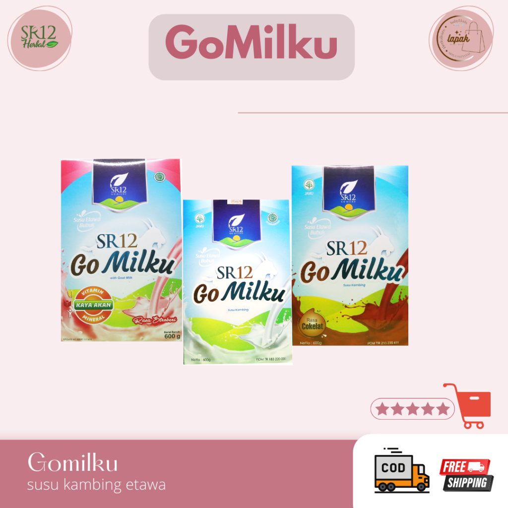

Susu Gomilku SR12 Susu Kambing Etawa Bubuk Kualitas Premium