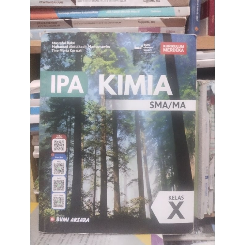 buku kimia kelas 10/X/1 sma ma bumi aksara kurikulum merdeka