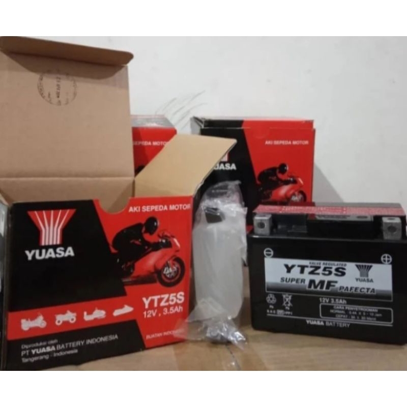 Aki Kering Yuasa Honda beat, Vario110, Scoopy YTz5s Original